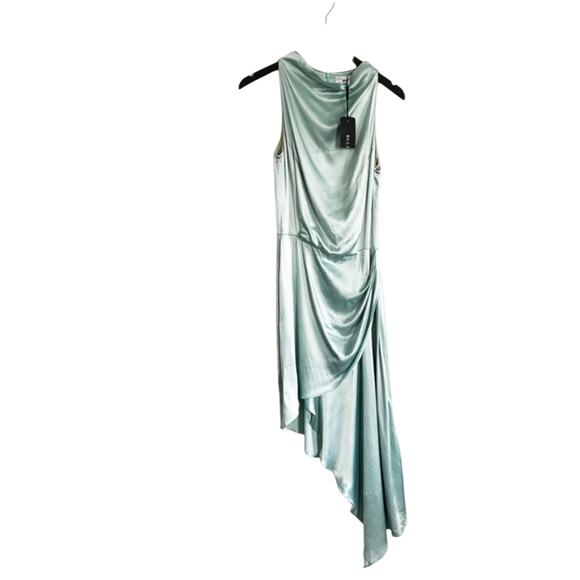 ELLIATT Green Asymmetrical Alaia Dress NEW - Picture 6 of 12